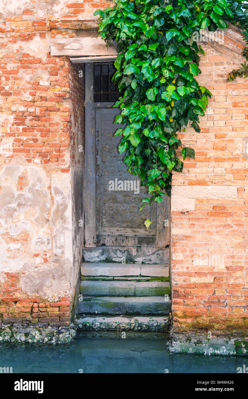 Venedig, Italien, 14. MAI 2019: Typisch antiken Tür in Venedig Stockfoto