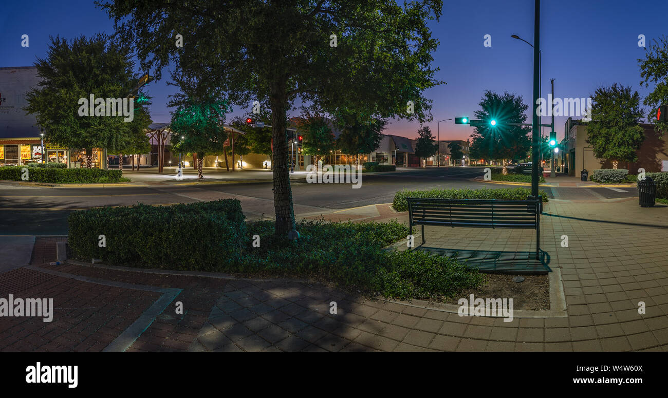 Ecke vom Broadway und Shipp in Hobbs, New Mexico, USA Stockfoto