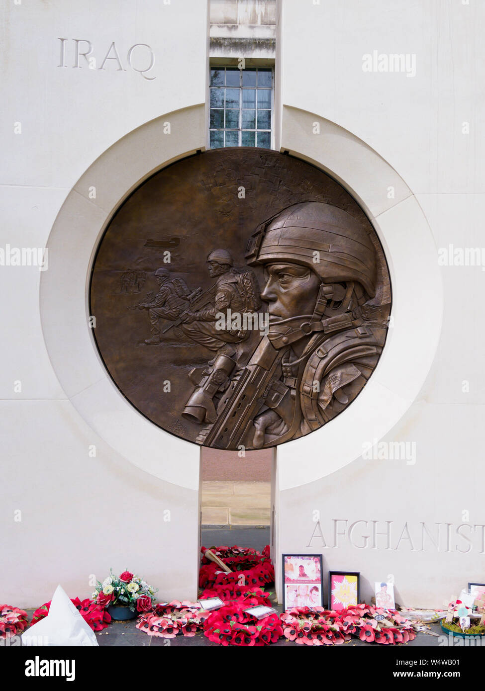 Der Irak und Afghanistan Gedenkstaette erinnert an jene, die im Afghanistan und Irak Konflikten teilgenommen. Victoria Embankment London Stockfoto