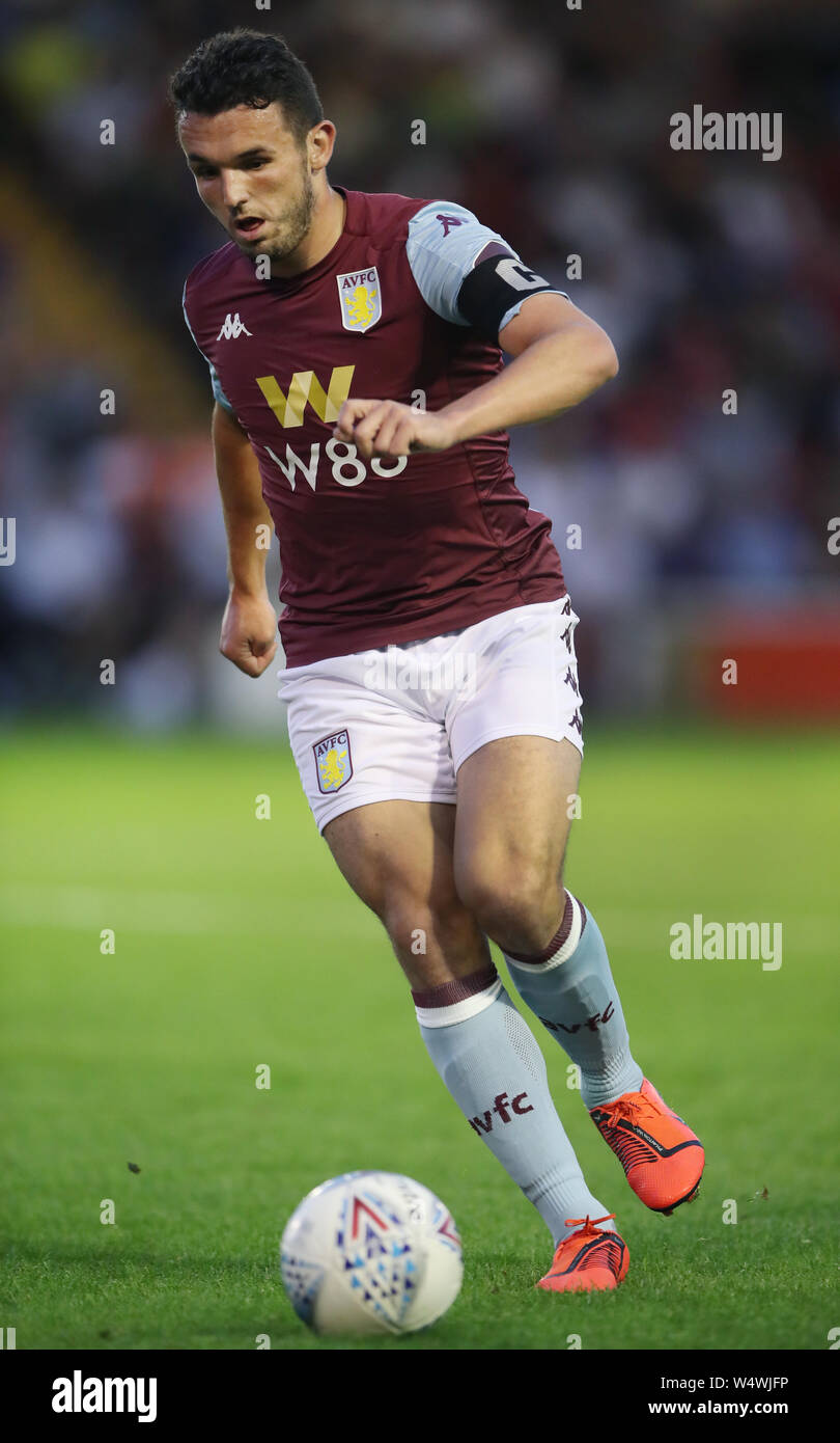 Aston Villa John McGinn während der Vorsaison Freundschaftsspiel am Ufer des Stadion, Walsall. PRESS ASSOCIATION Foto. Bild Datum: Mittwoch, 24. Juli 2019. Siehe PA-Geschichte Fußball Walsall. Photo Credit: Nick Potts/PA-Kabel. Einschränkungen: EDITORIAL NUR VERWENDEN Keine Verwendung mit nicht autorisierten Audio-, Video-, Daten-, Spielpläne, Verein/liga Logos oder "live" Dienstleistungen. On-line-in-Match mit 120 Bildern beschränkt, kein Video-Emulation. Keine Verwendung in Wetten, Spiele oder einzelne Verein/Liga/player Publikationen. Stockfoto