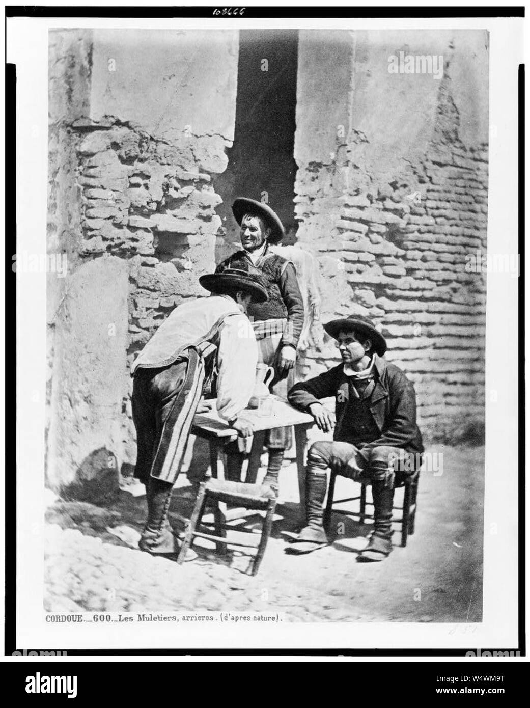 Cordoue. Les Muletiers, Arrieros (d'après Nature) Stockfoto