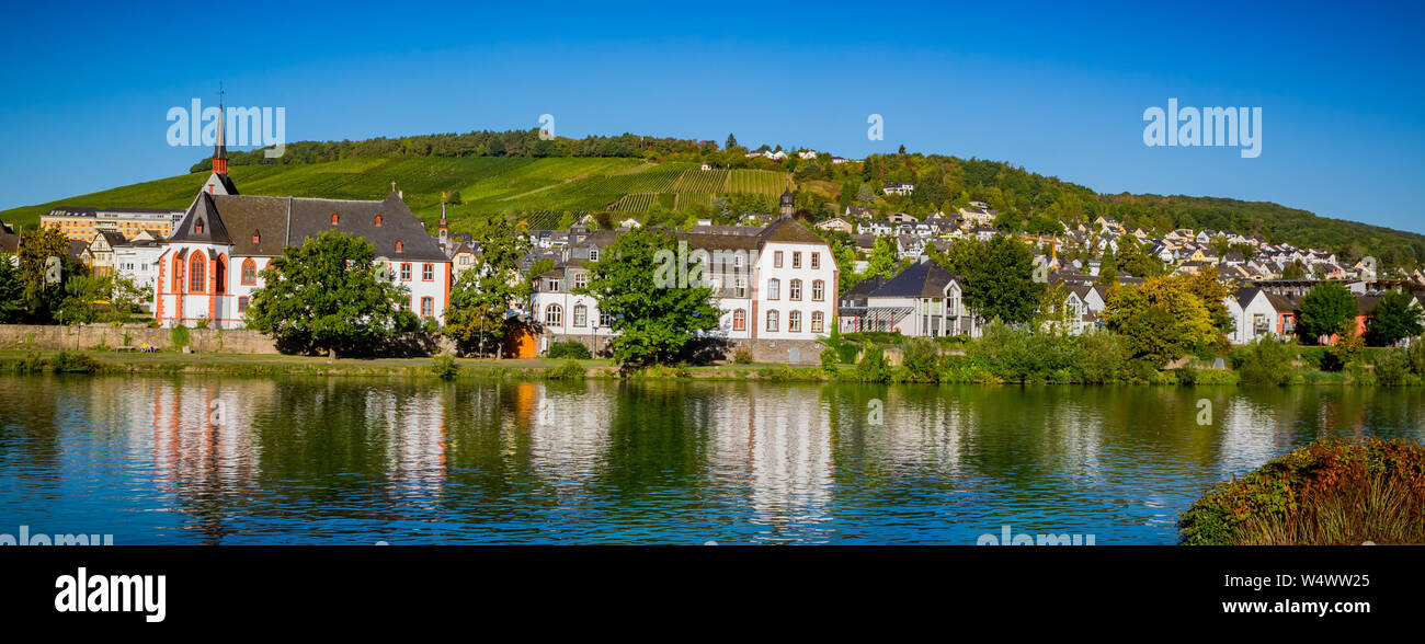 Stadt Cochem, Deutschland am Morgen Stockfoto