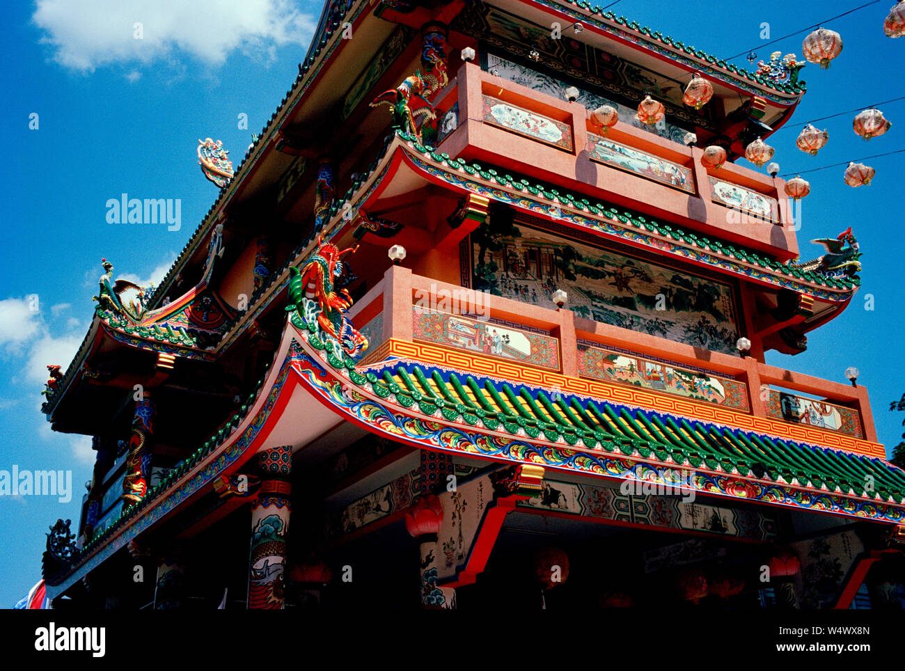 Die chinesischen Gong Wu Schrein in Bangkok, Thailand in Südostasien im Fernen Osten. Tempel der Göttin Stockfoto