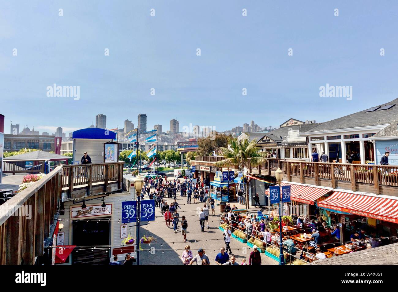 Pier 39 in San Francisco, Kalifornien Stockfoto
