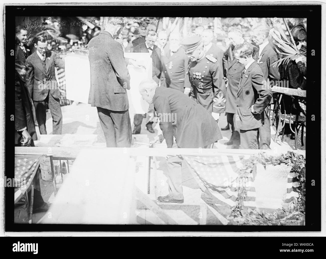 Grundsteinlegung, Arlington (Virginia), Okt. 13, 1915 Stockfoto