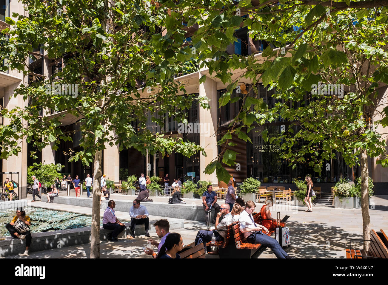 Bloomberg Gebäude, Europäische Zentrale Medien Gruppe, 3 Queen Victoria Street, London, England, Großbritannien Stockfoto