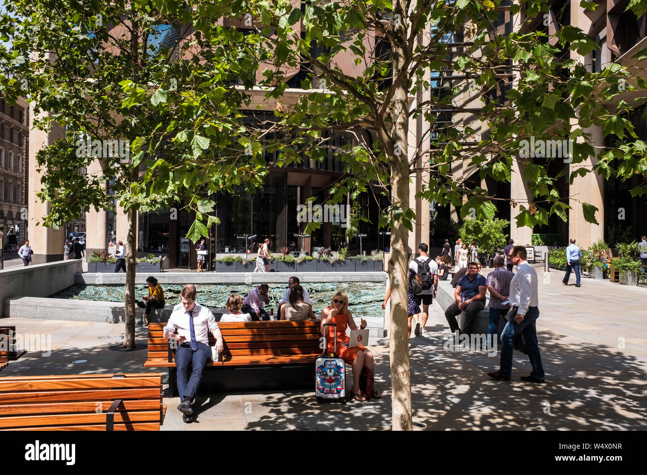 Bloomberg Gebäude, Europäische Zentrale Medien Gruppe, 3 Queen Victoria Street, London, England, Großbritannien Stockfoto