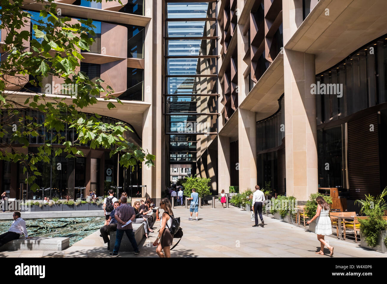 Bloomberg Gebäude, Europäische Zentrale Medien Gruppe, 3 Queen Victoria Street, London, England, Großbritannien Stockfoto
