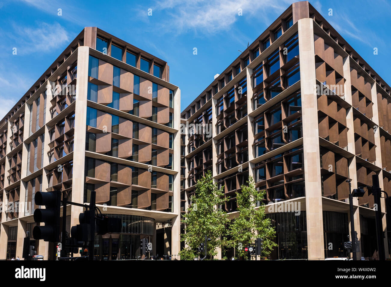 Bloomberg Gebäude, Europäische Zentrale Medien Gruppe, 3 Queen Victoria Street, London, England, Großbritannien Stockfoto