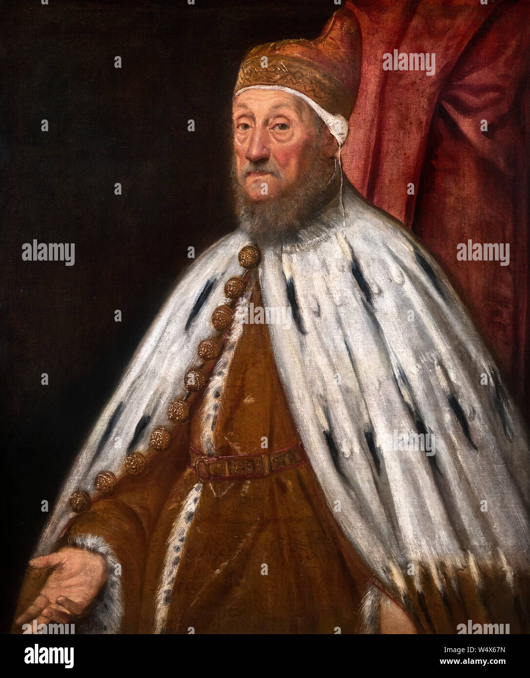 Doge Pietro Loredano von Jacopo Tintoretto (1518-1594), Öl auf Leinwand, 1567-70 Stockfoto Doge Pietro Loredano von Jacopo Tintoretto (1518-1594), Öl auf Leinwand, 1567-70 Stockfoto
