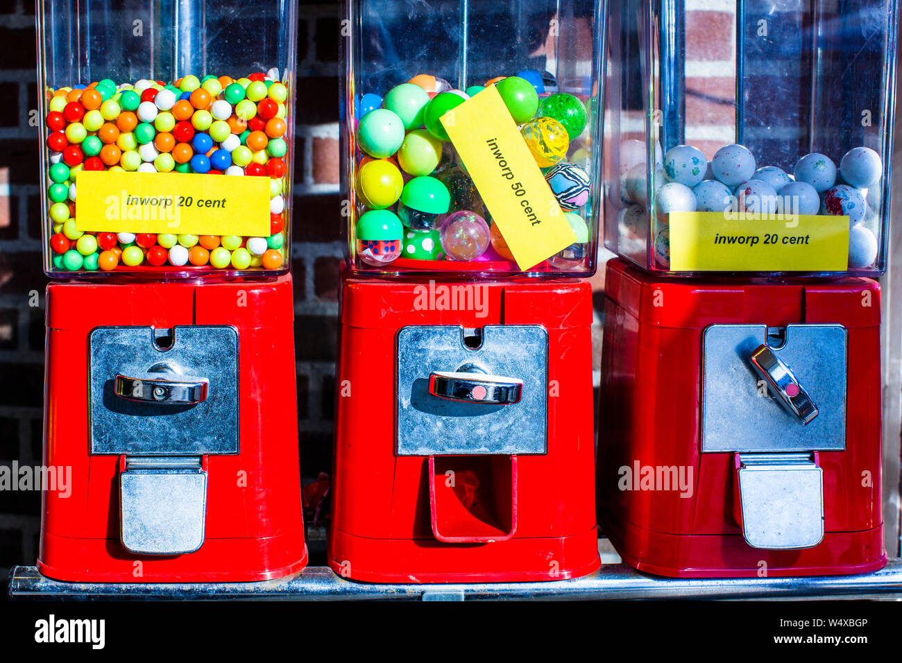 Gummi-Maschine in Vrouwenpolder, Niederlande Stockfoto