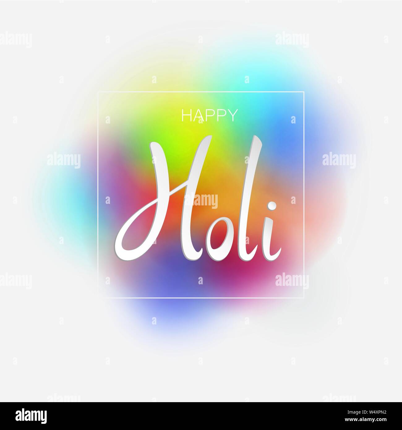 Happy Holi indischen Frühlingsfest der Farben Stock Vektor