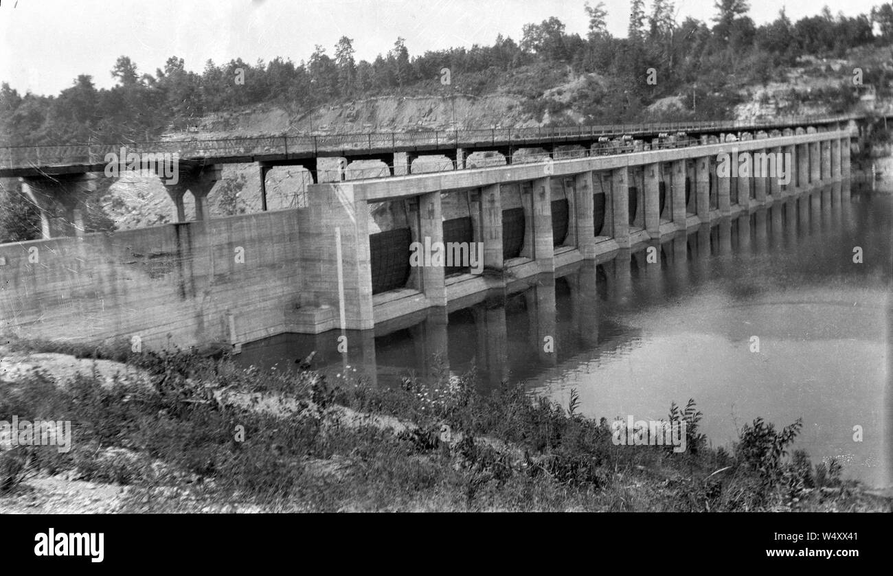 Staudamm grosse Fälle Tennessee/Dam grosse Fälle Tennessee Stockfoto