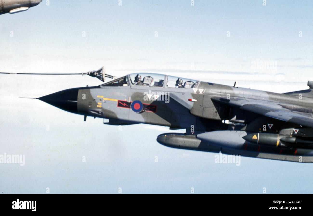 ROYAL AIR FORCE Panavia Tornado GR4 und Handley Page Victor K2 Stockfoto