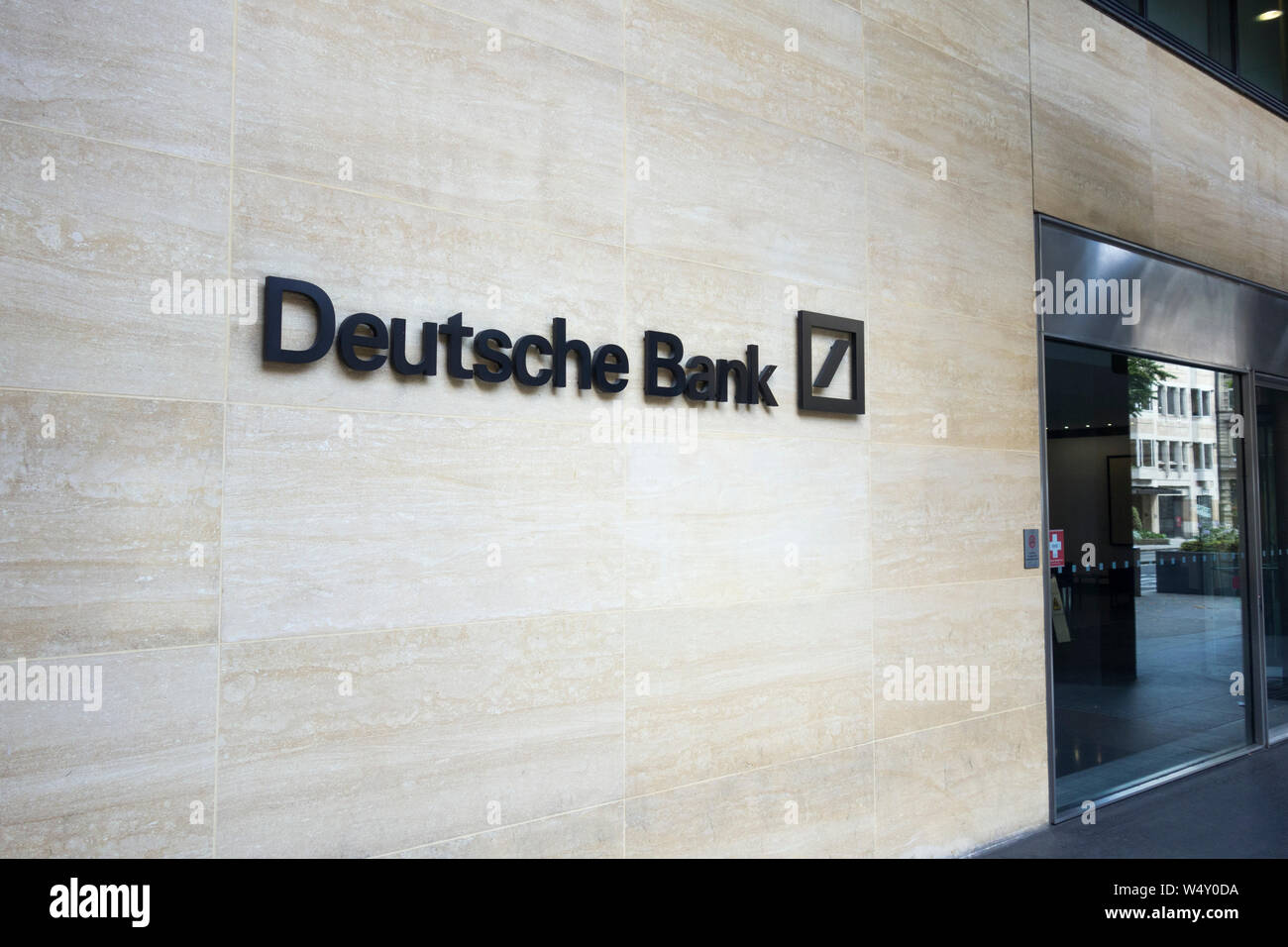 Die Deutsche Bank, Great Winchester Street, London, EC2N 2D, UK Stockfoto