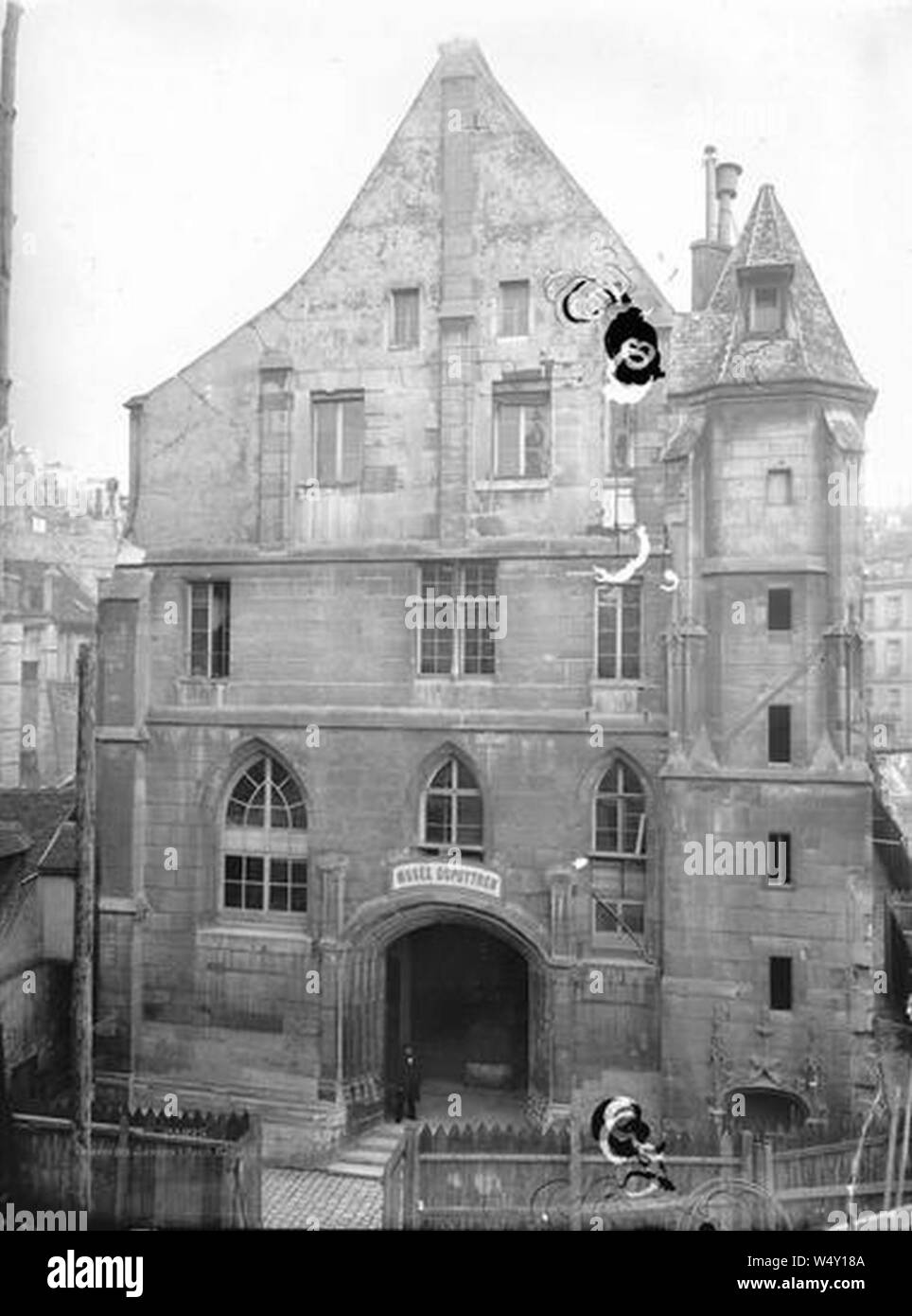 Couvent Jacobins - A L'Ouest de Gesicht rue Racine - Paris - Médiathèque de l'architecture et du patrimoine - APMH 00023829. Stockfoto