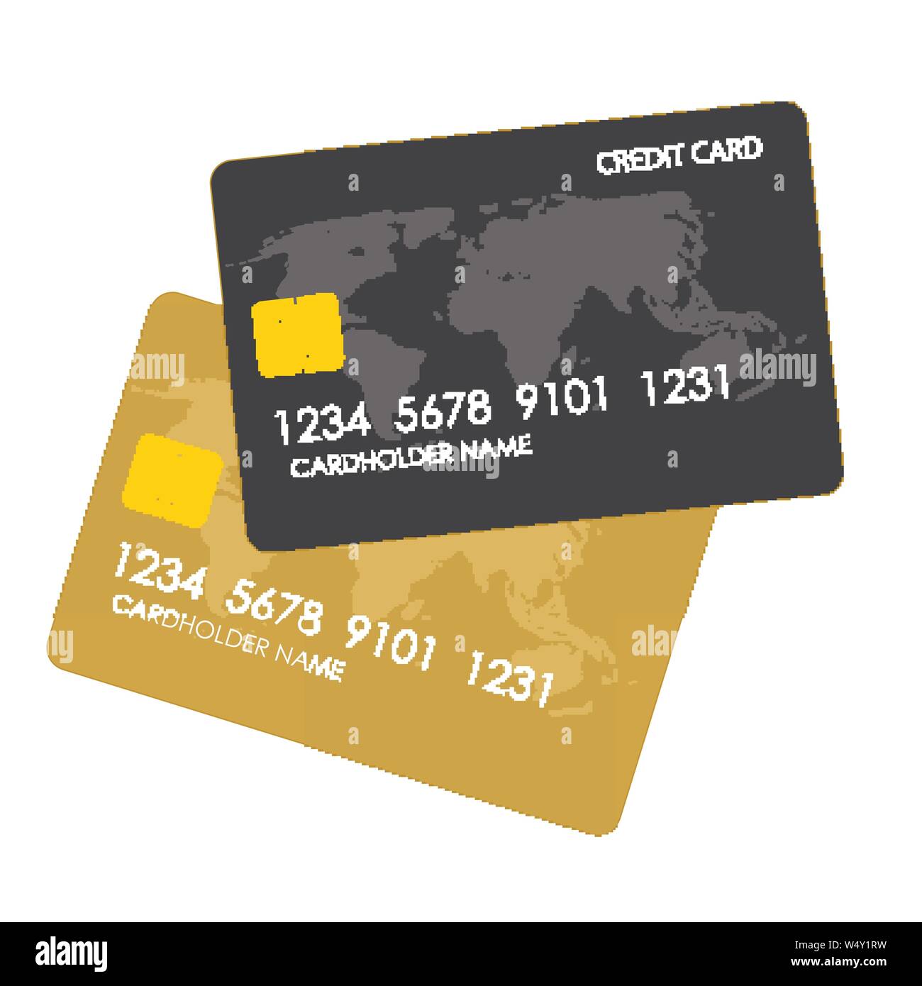 Kreditkarte Symbol. Vector Illustration Stock Vektor