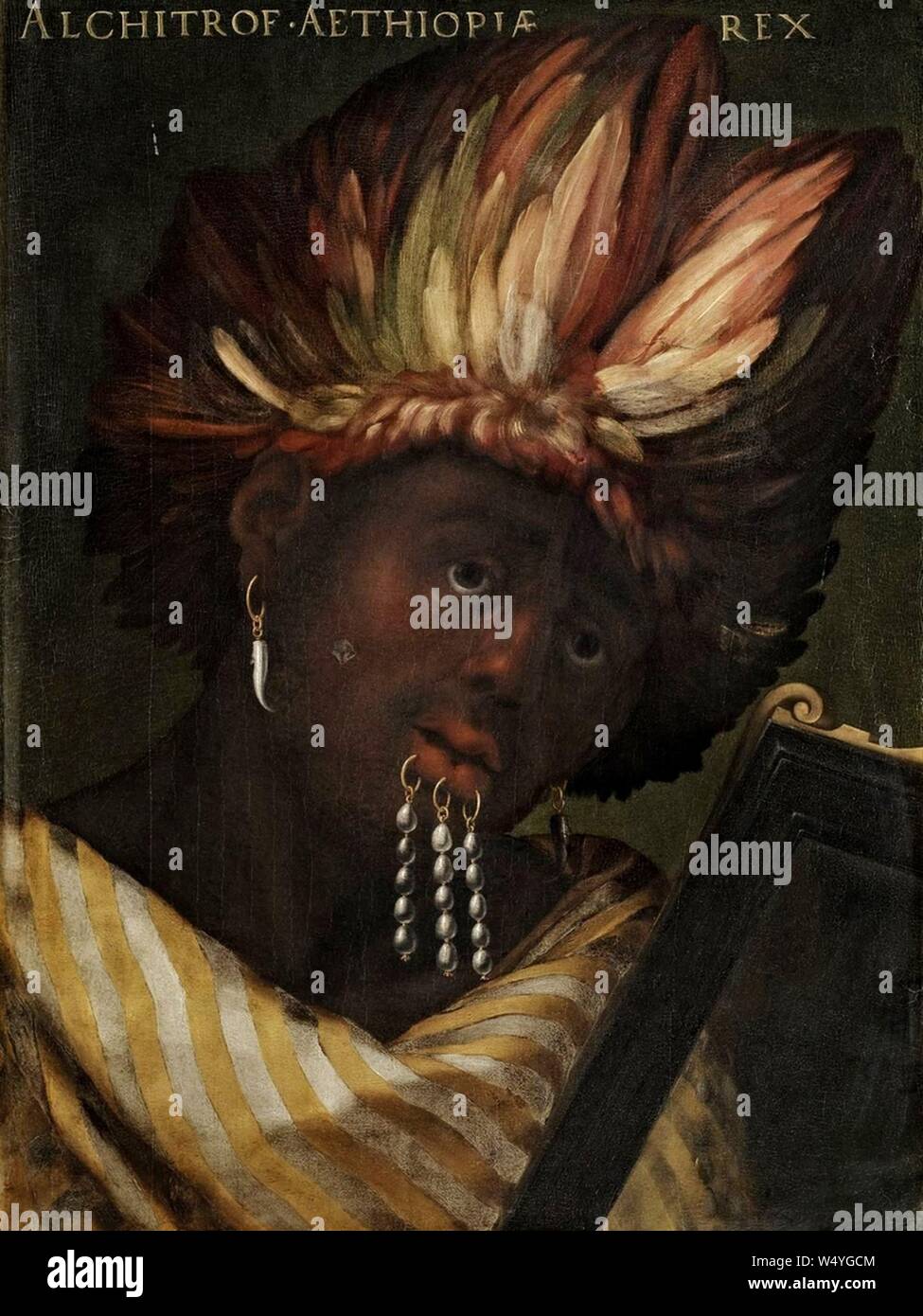 Cristofano dell'Altissimo - Alchitrof, Kaiser von Äthiopien - Stockfoto