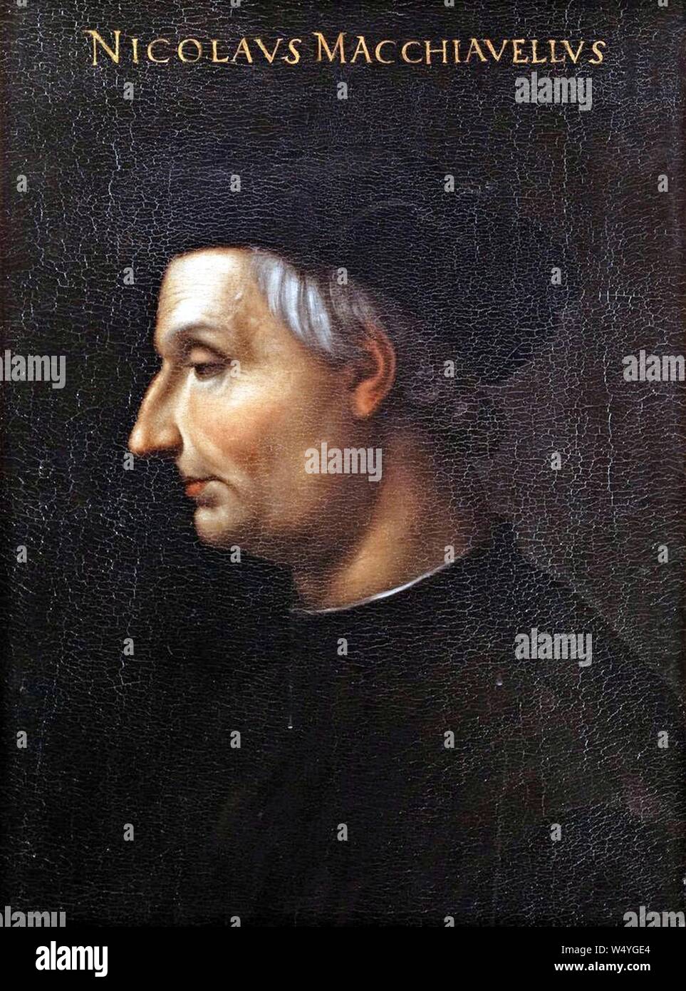 Cristofano dell'Altissimo Ritratto di Niccolò Machiavelli. Stockfoto