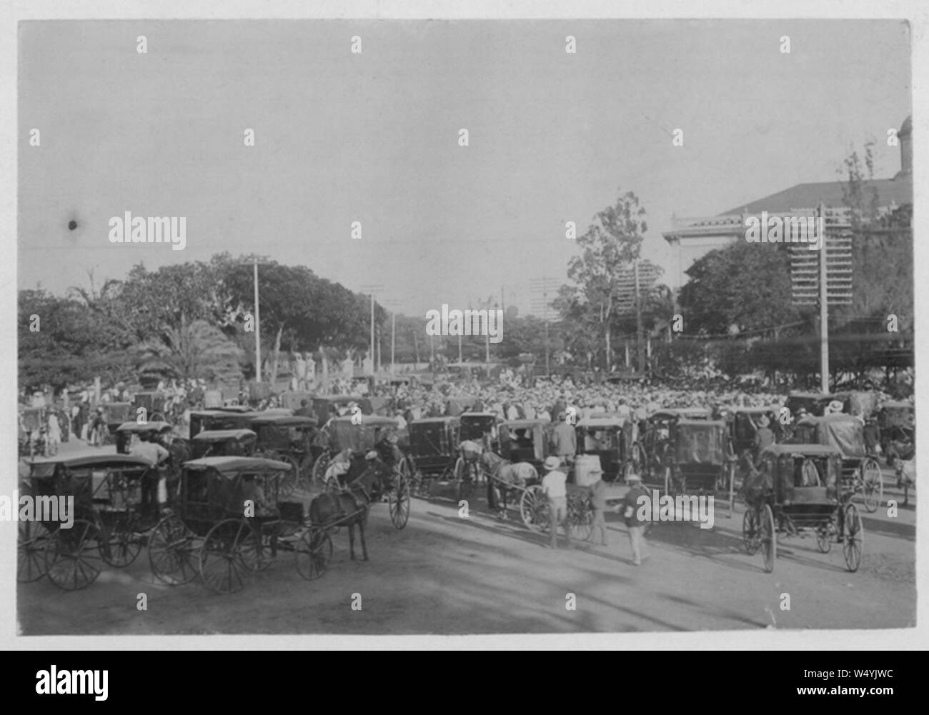 Versammelt für die Proclaimation der Republik Hawaii (PP -36-11-002). Stockfoto