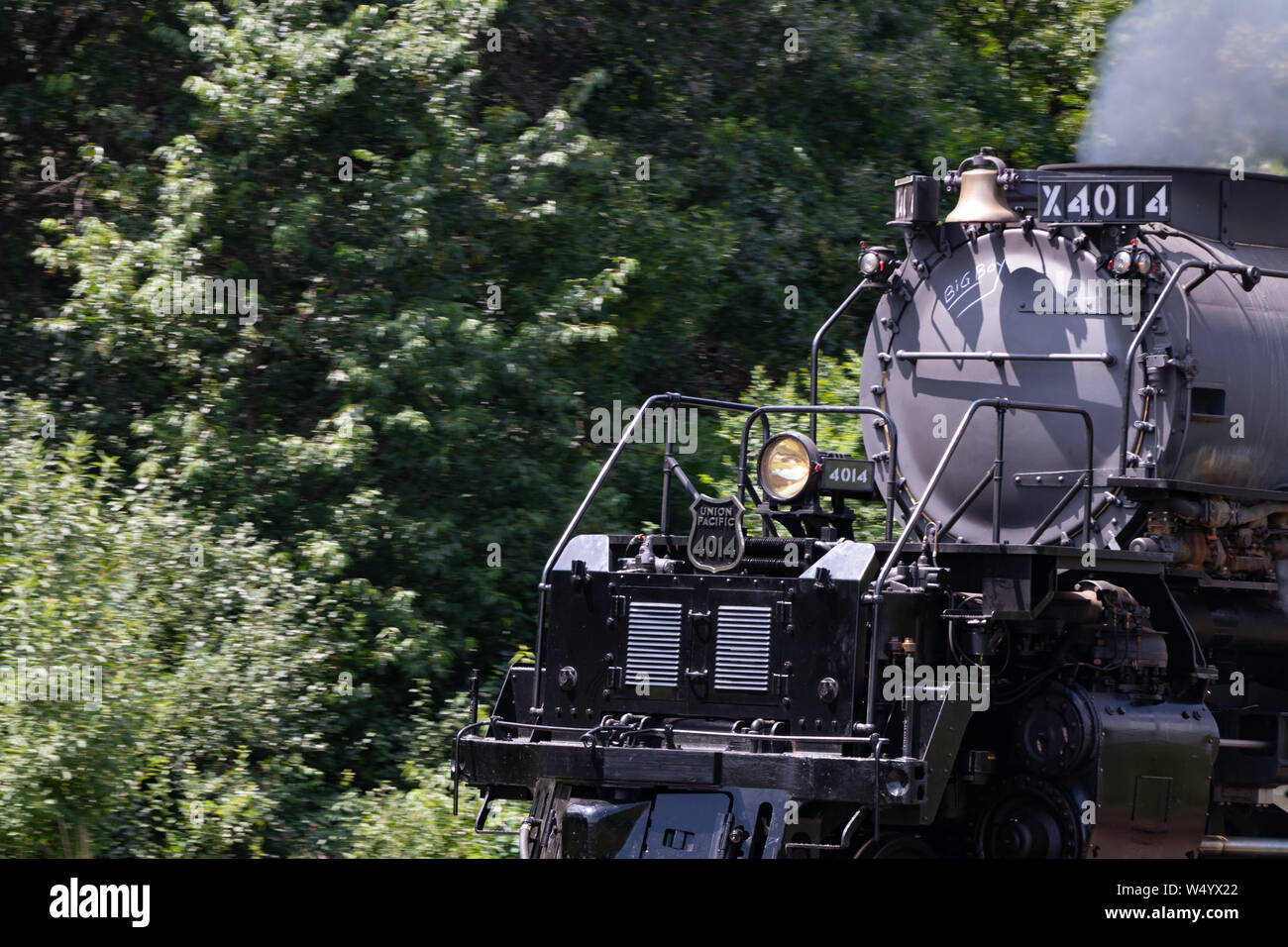 Die Big Boy 4014 in der Nähe von Fridley MN Stockfoto