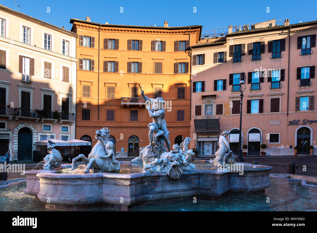 Neptunbrunnen, Rom Stockfoto