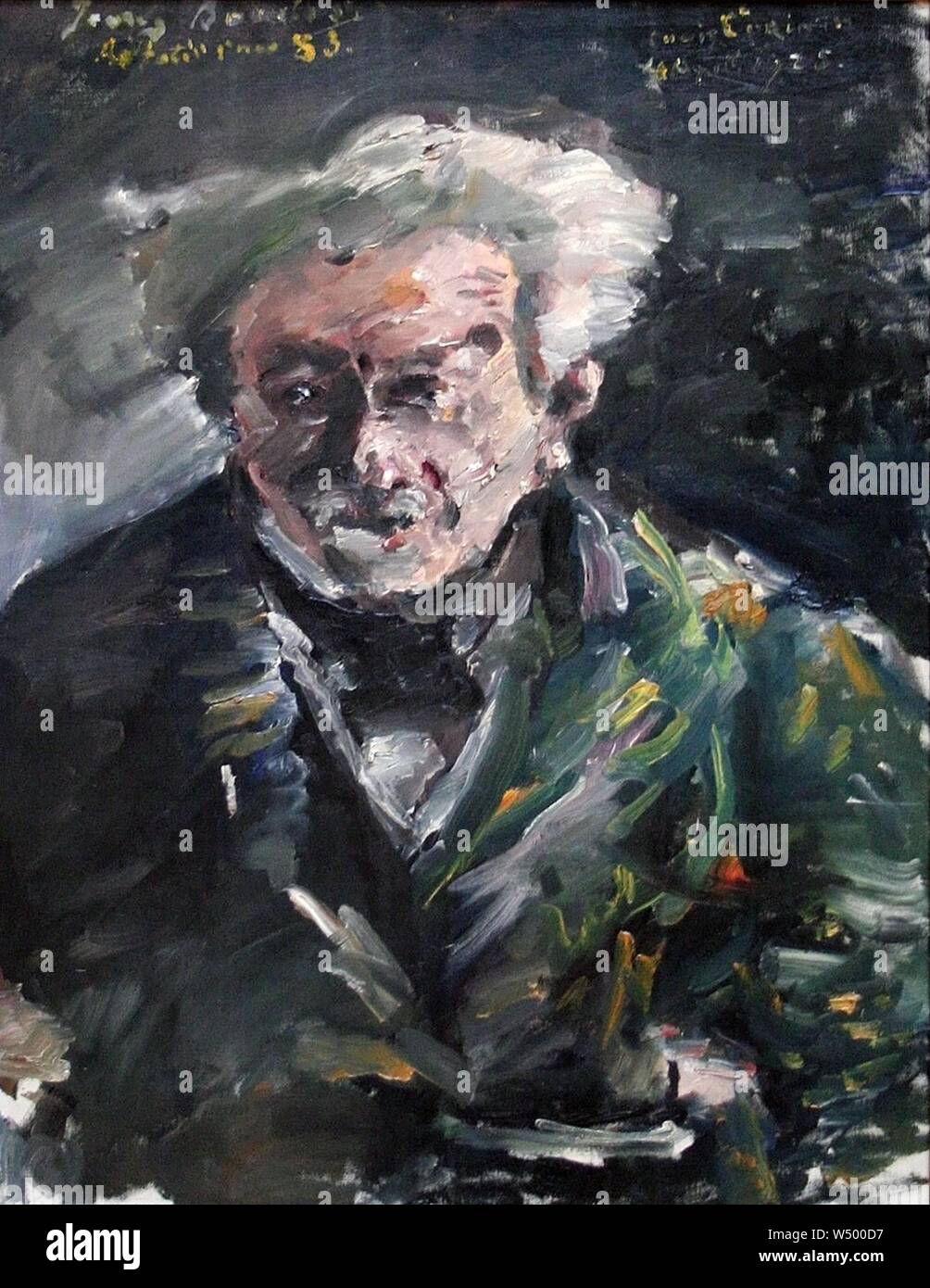 Lovis Corinth - Georg Brandes. Stockfoto