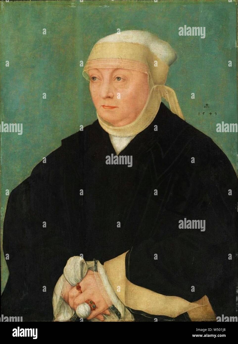 Lucas Cranach d.J. - Bildnis einer Frau, 1549 (MFA Boston). Stockfoto