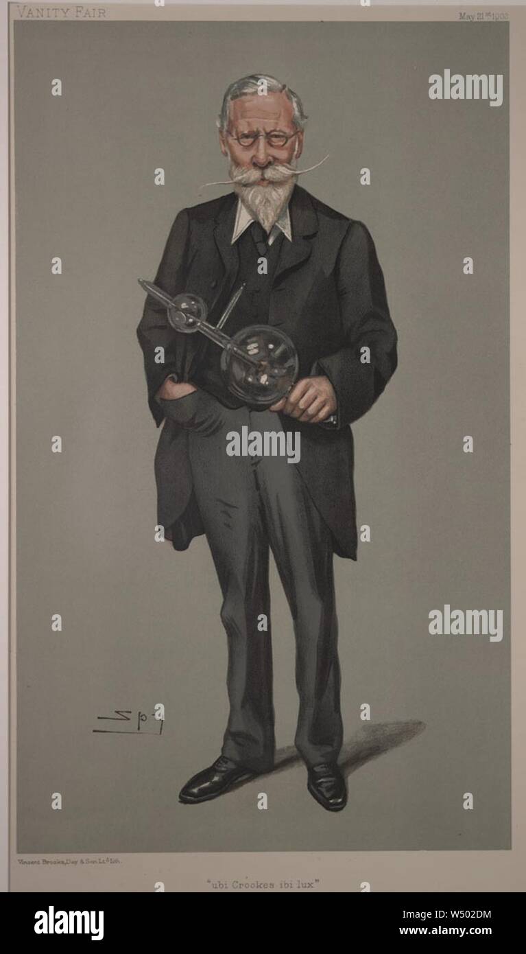 William Crookes, Vanity Fair, 1903-05-21. Stockfoto