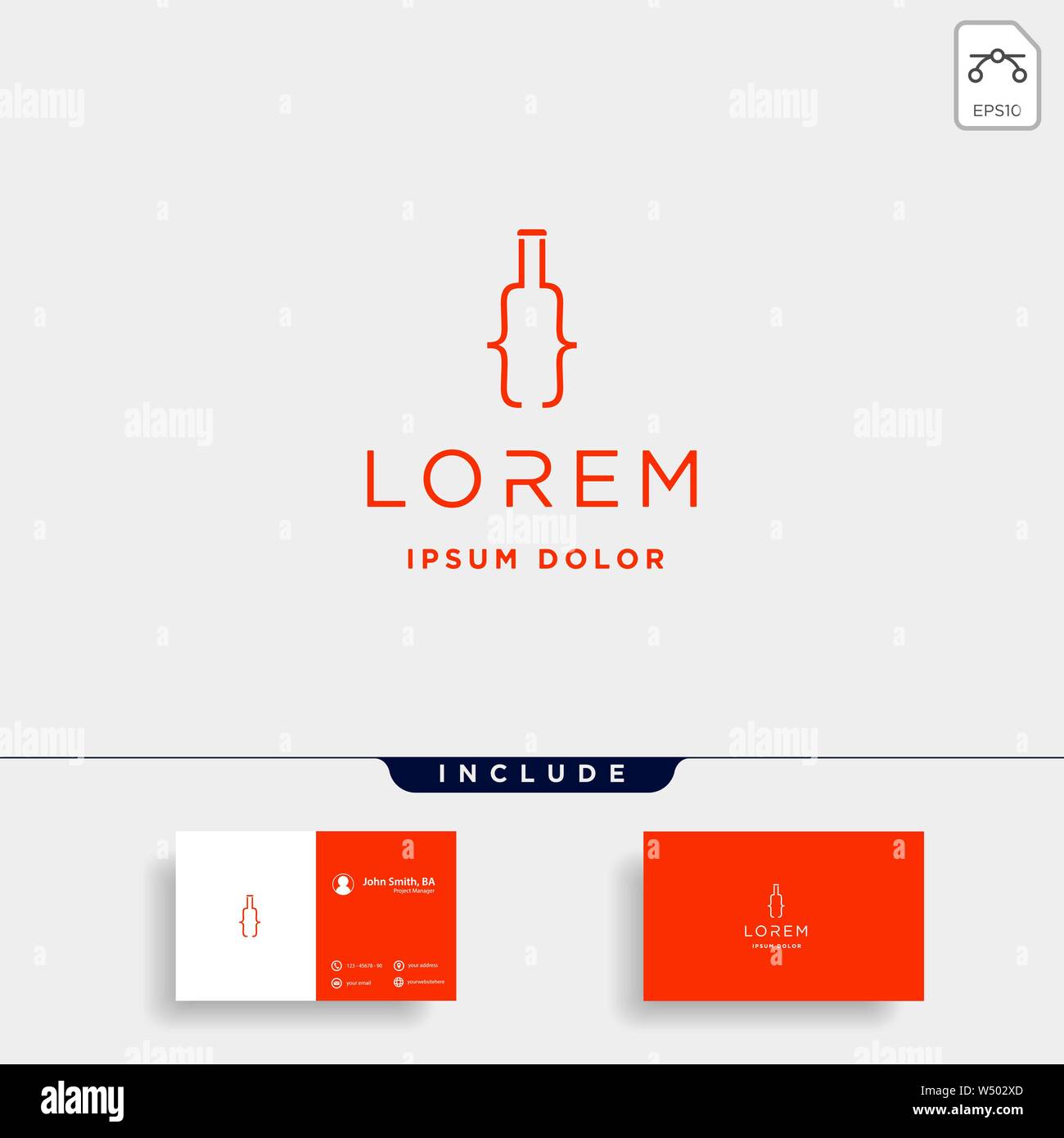 Bier code Logo Design bar Coding einfache Linie Vektor Stock Vektor