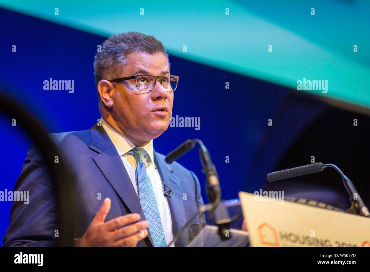 CIH Gehäuse Konferenz 2019 - Konservative MP Alok Sharma Stockfoto