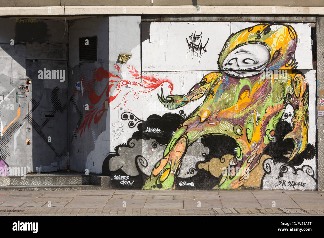 Street Art, Great Eastern Street, London, EC2, Großbritannien Stockfoto