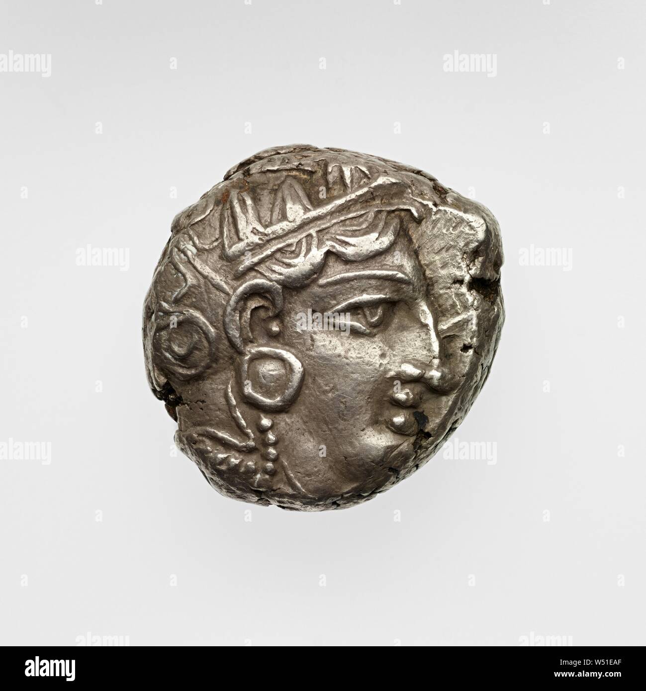 Tetradrachme, Unbekannt, Athen, Griechenland, 525 - 430 v. Chr., Silber, 0.0379 0.0172 kg (lb Stockfoto
