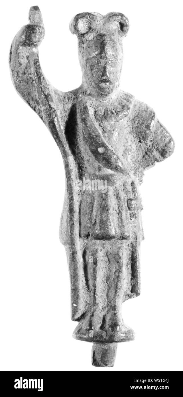 Etruskische Statuette, Unbekannt, Etrurien, 4.Jahrhundert v. Chr., Bronze, 19,1 cm (7 1/2 in. Stockfoto