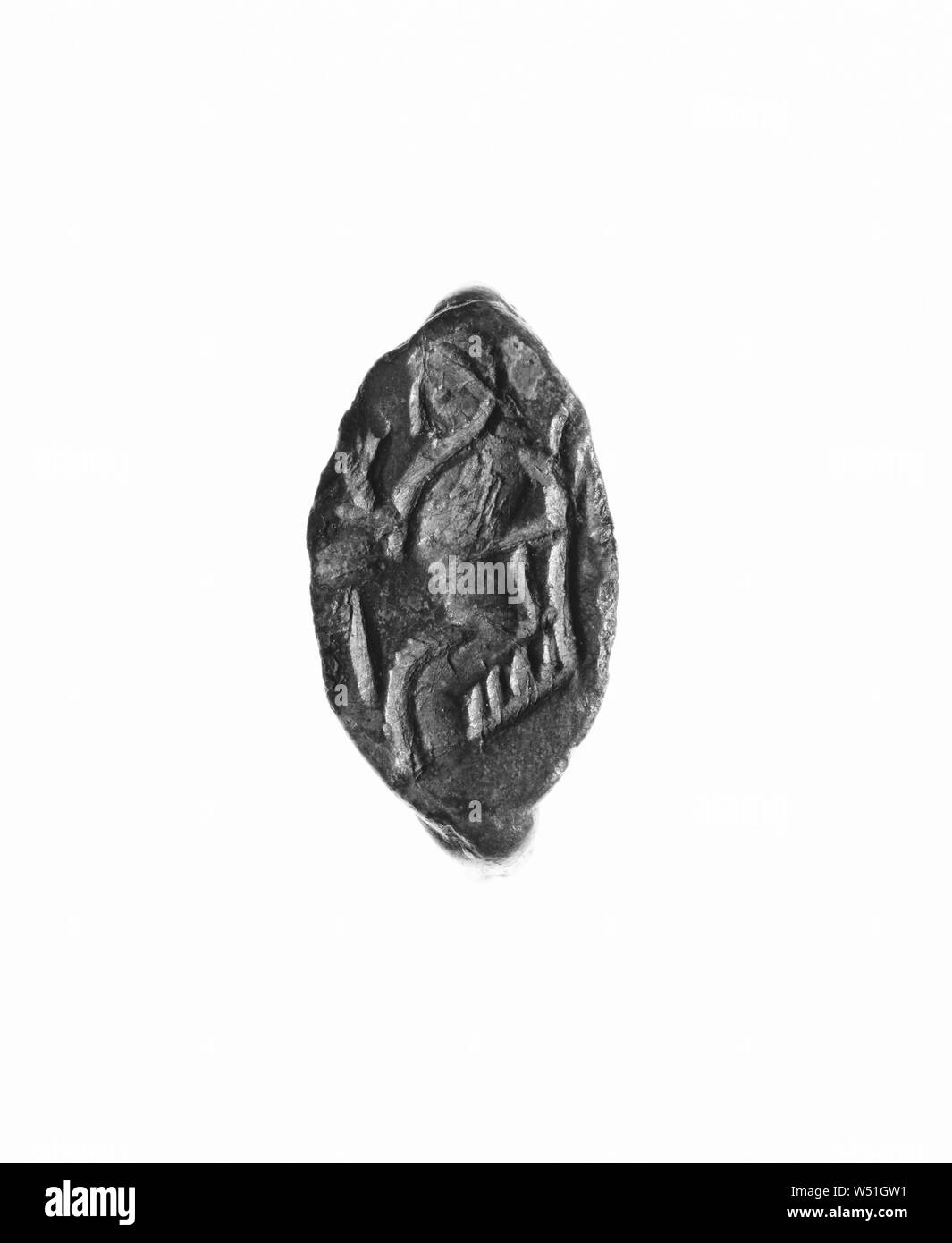 Ring, Unbekannt, Persien, 4.Jahrhundert v. Chr., Bronze, 1,7 x 1 cm (11/16 × 3/8 in Stockfoto