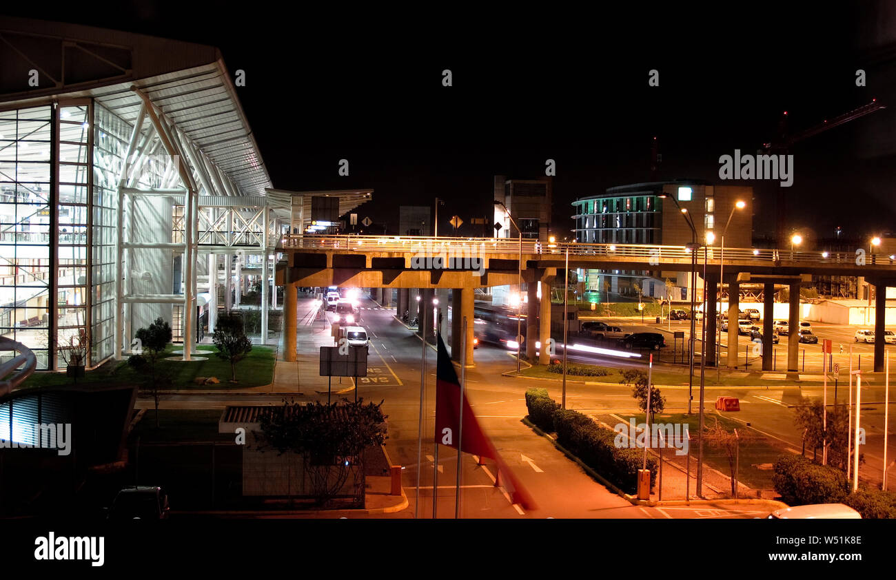 Comodoro Arturo Merino Benítez International Airport, auch als Santiago Flughafen Pudahuel Airport Stockfoto