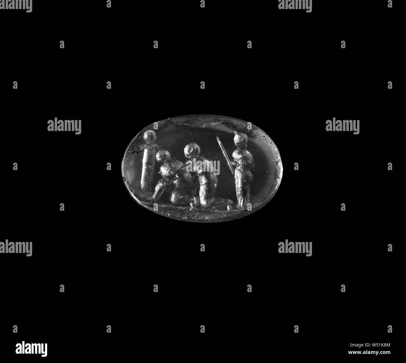 Gravierten Edelstein, Unbekannt, Mitte 1. Jahrhundert v. Chr., Karneol, 0,9 × 0,6 × 0,2 cm (5/16 x 1/4 x 1/8 in. Stockfoto