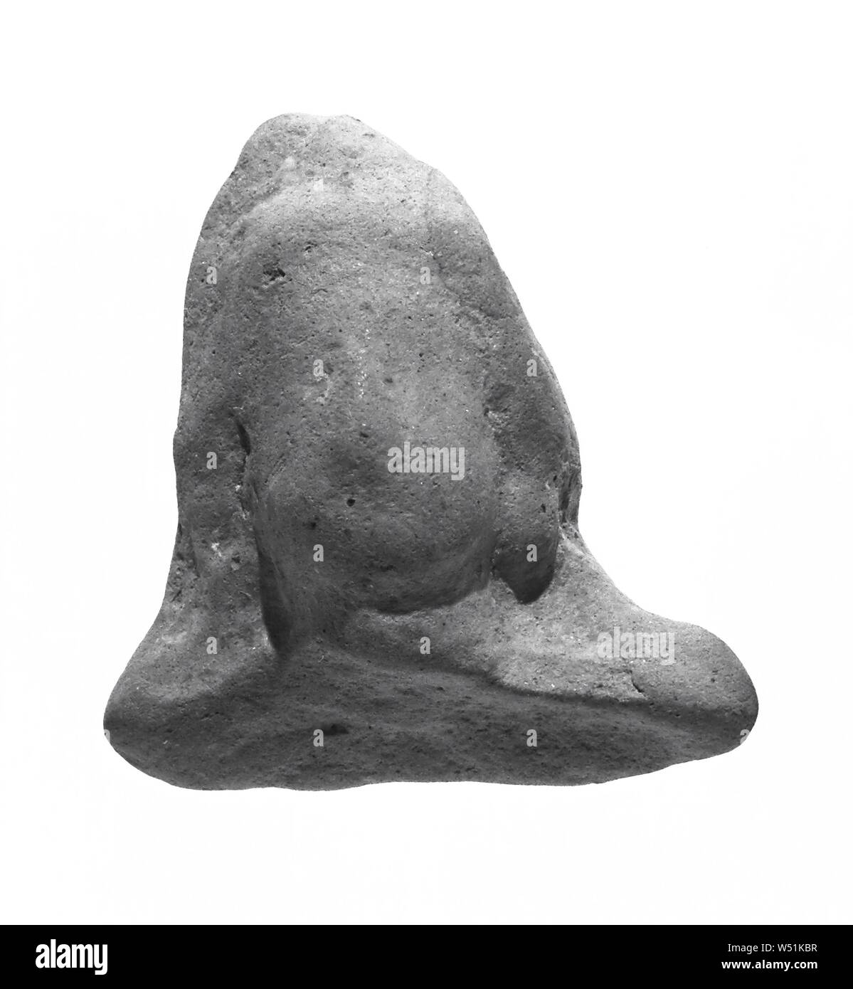 Weiblicher Kopf, Unbekannt, Süditalien, 4. Jahrhundert v. Chr., Terrakotta, 3,3 cm (1 5/16 Zoll Stockfoto