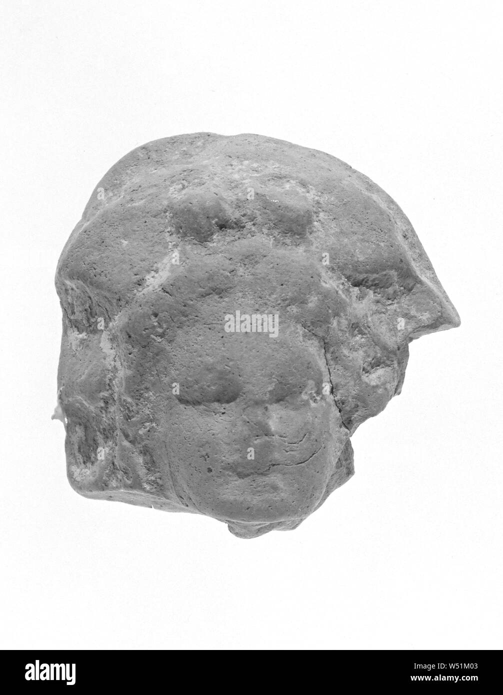Weiblicher Kopf Fragment, Unbekannt, Süditalien, 4. Jahrhundert v. Chr., Terrakotta Stockfoto