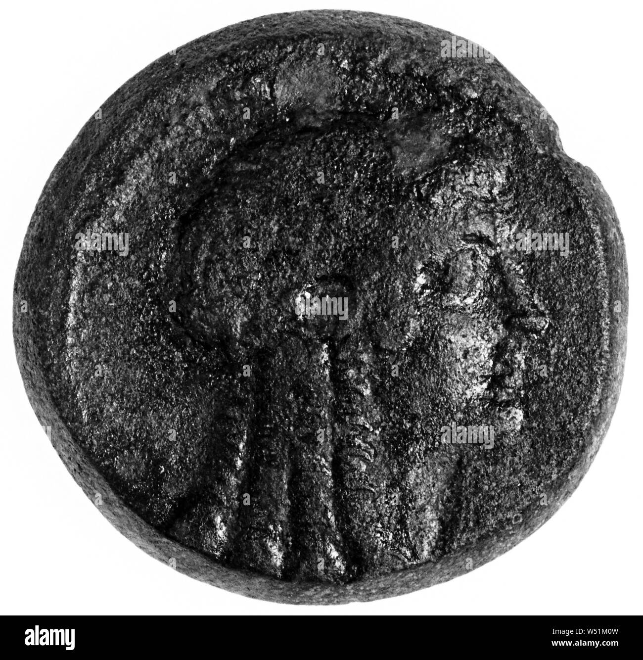 Münze, Unbekannt, Ägypten, 1. Jahrhundert v. Chr., Bronze, 0.0324 0.0147 kg (lb Stockfoto