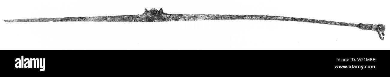 Instrument mit Schleife Finial, Unbekannt, Pompeji, Italien, 1. Jahrhundert n. Chr., Bronze, 16,5 cm (6 1/2 in. Stockfoto