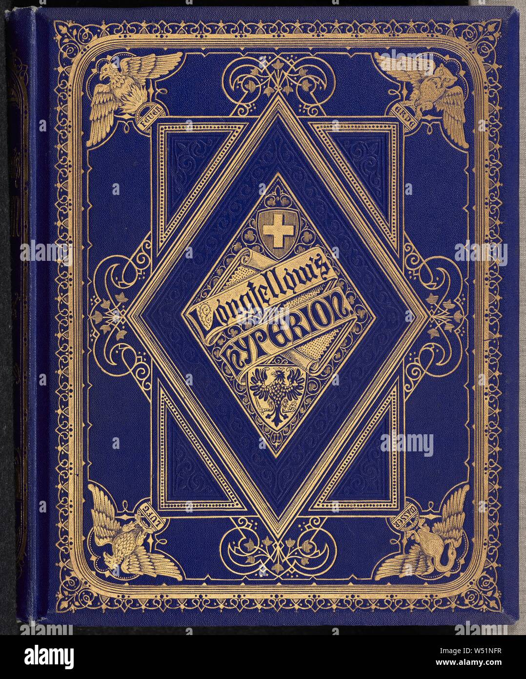Hyperion: eine Romanze. Illustriert mit vierundzwanzig Fotografien der Rhein, der Schweiz und Südtirol ... Francis Frith, Francis Frith (Englisch, 1822-1898), Henry Wadsworth Longfellow, Deutschland, 1865, getönte Eiweiß Silber drucken, Geschlossen: 23,5 × 20 × 3,5 cm (9 1/4 x 7 7/8 x 1 3/8 Zoll Stockfoto