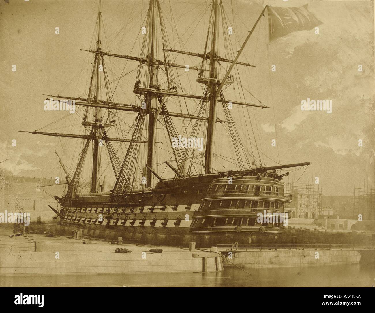 H M S Herzog Von Wellington Kapitan Linnaeus Kutteln Englisch 1822 1902 Keyham England March 4 5 1854 Eiweiss Silber Drucken Aus Gewachstem Papier Negativ 27 34 9 Cm 10 5 8 X 13 3 4 In Stockfotografie Alamy