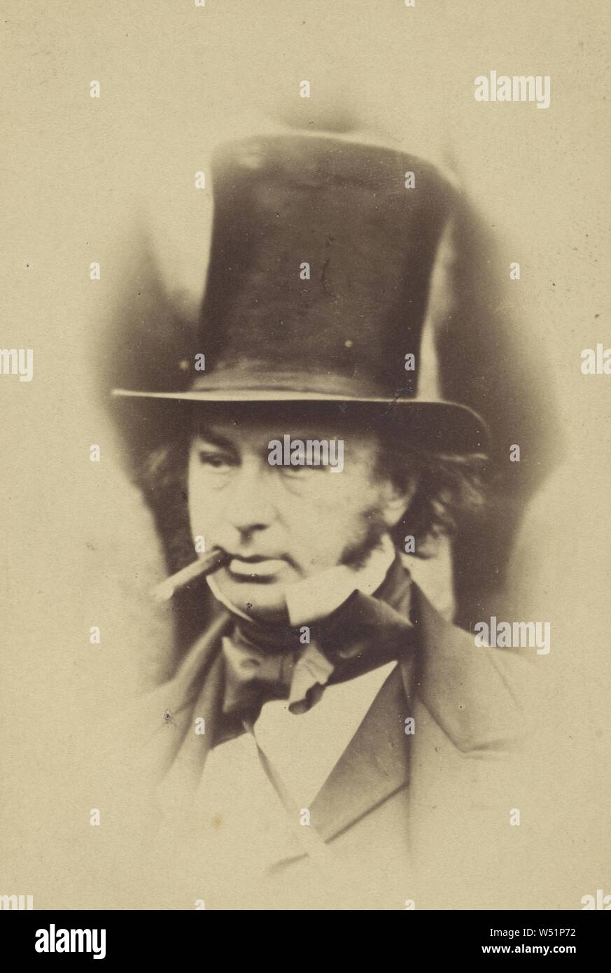 Isambard Kingdom Brunel, Robert Howlett (British, 1831-1858), Carte-de-Visite durch die London Stereoscopic Company (Aktiv 1854 - 1890), negative 1857, über 1862, Eiweiß Silber drucken, 8,9 × 6 cm (3 1/2 x 2 3/8 Zoll Stockfoto