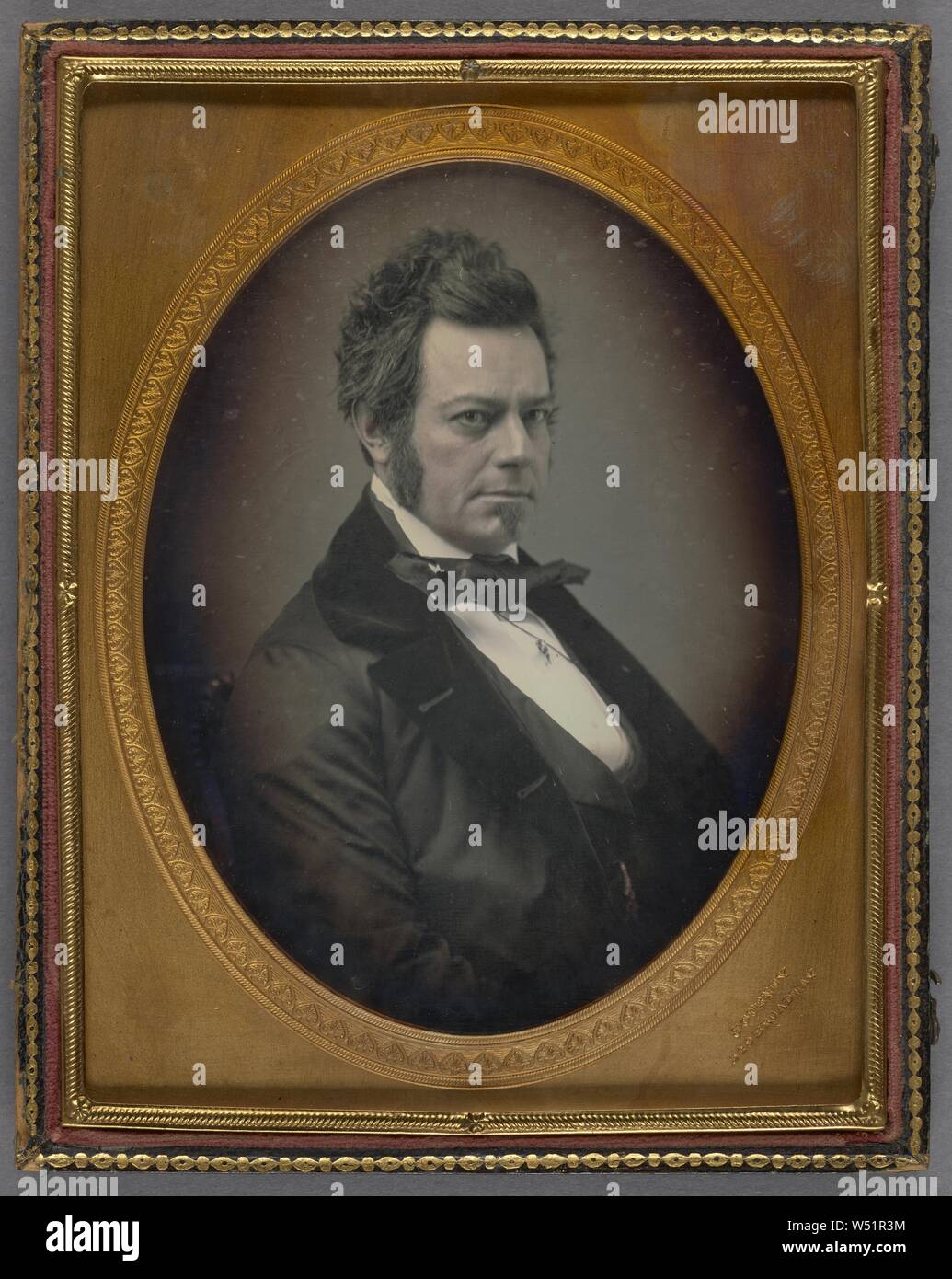 Portrait von Edwin Forrest, Jeremia Gurney (American, 1812-1895), 1853, Daguerreotypie, von Hand gefärbt Stockfoto