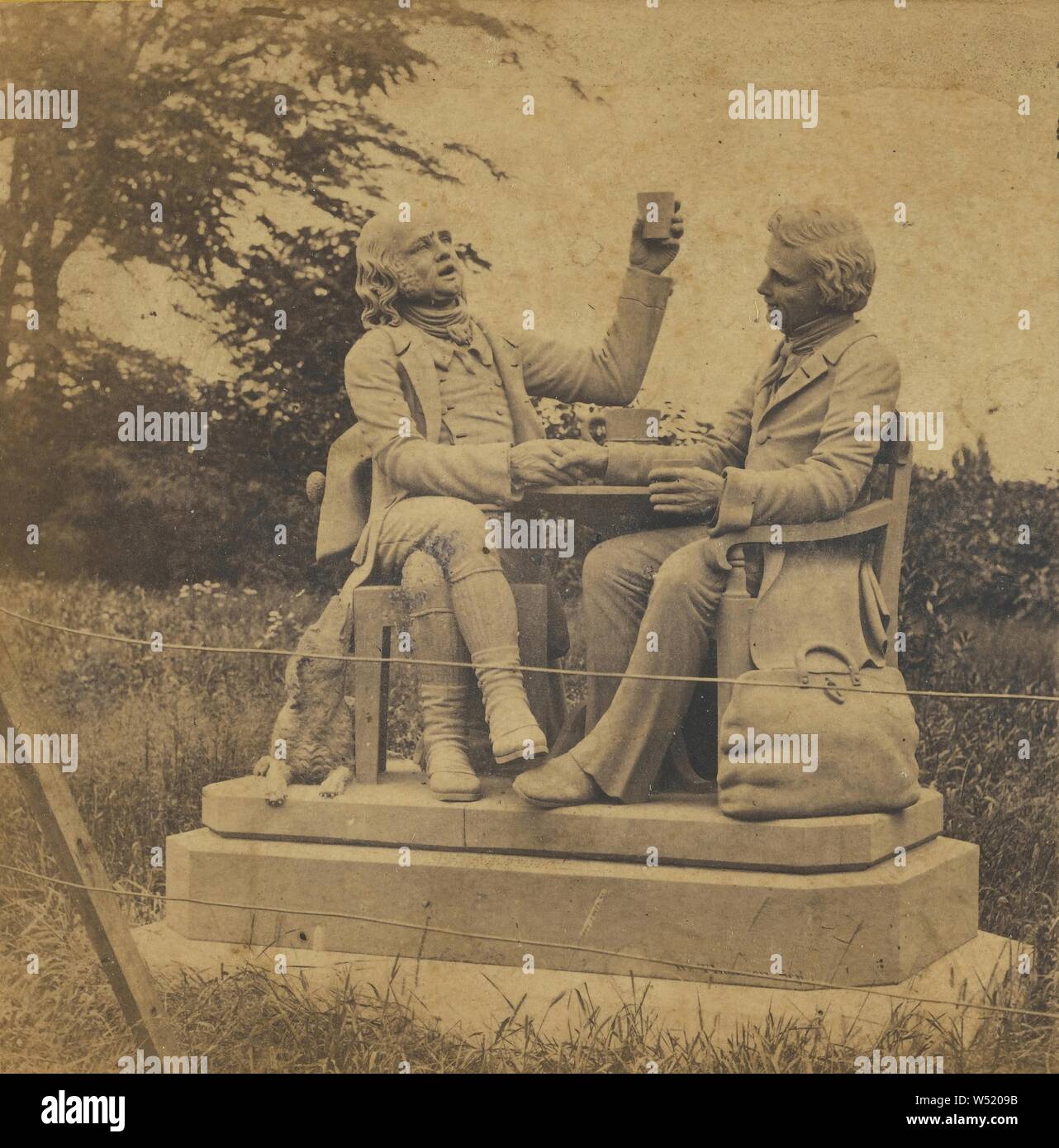 Central Park, New York. Tam O'Shanter und Souter Johnnie, in der Nähe des Casino., zurückzuführen auf Thomas C. Roche (American, 1826/1827 - 1895), um 1863-1866, Eiweiß silber Drucken Stockfoto
