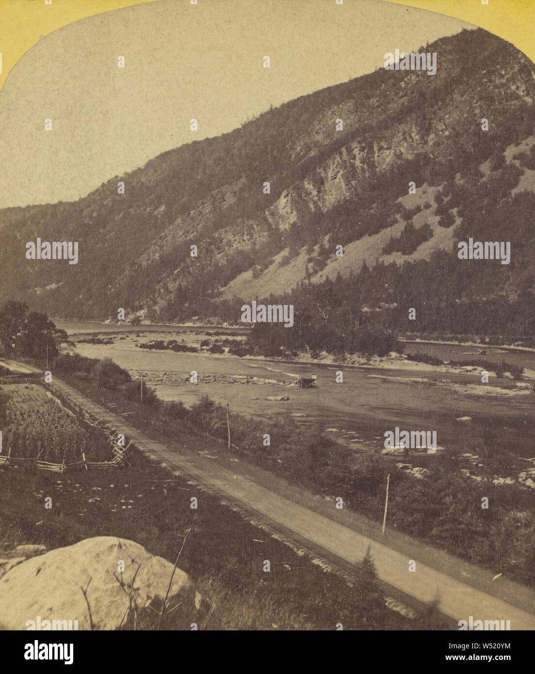 Delaware Water Gap. Pa, Unbekannten, amerikanischen, ca. 1859 - 1861, Eiweiß silber Drucken Stockfoto