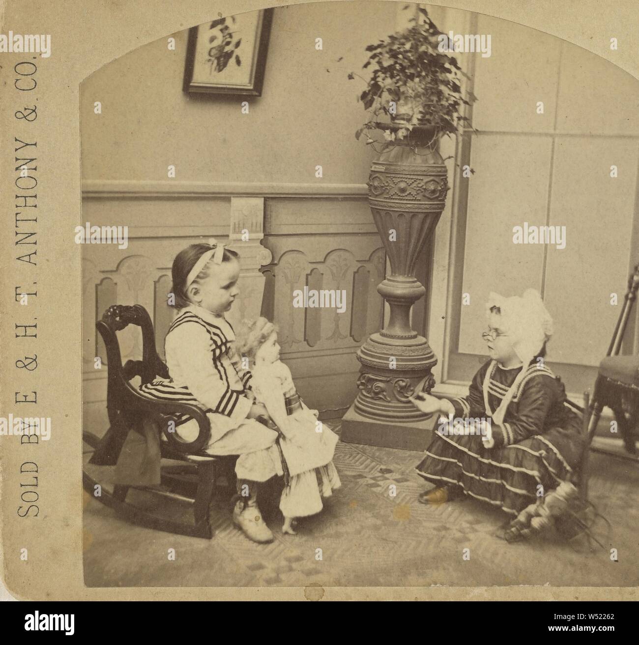 Segne Ihr kleines Herz, zu Oma., Edward und Henry T. Anthony & Co (American, 1862-1902), ca. 1870, Eiweiß silber Drucken Stockfoto