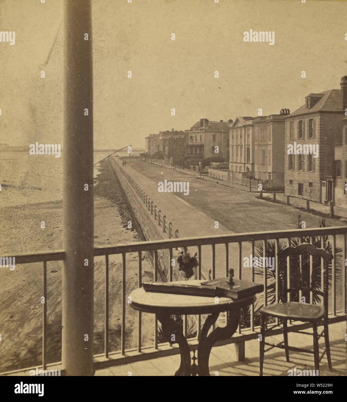 Osten Batterie (Blick nach Süden), Charleston, S.C., George N. Barnard (American, 1819-1902), 1875-1880, Eiweiß silber Drucken Stockfoto