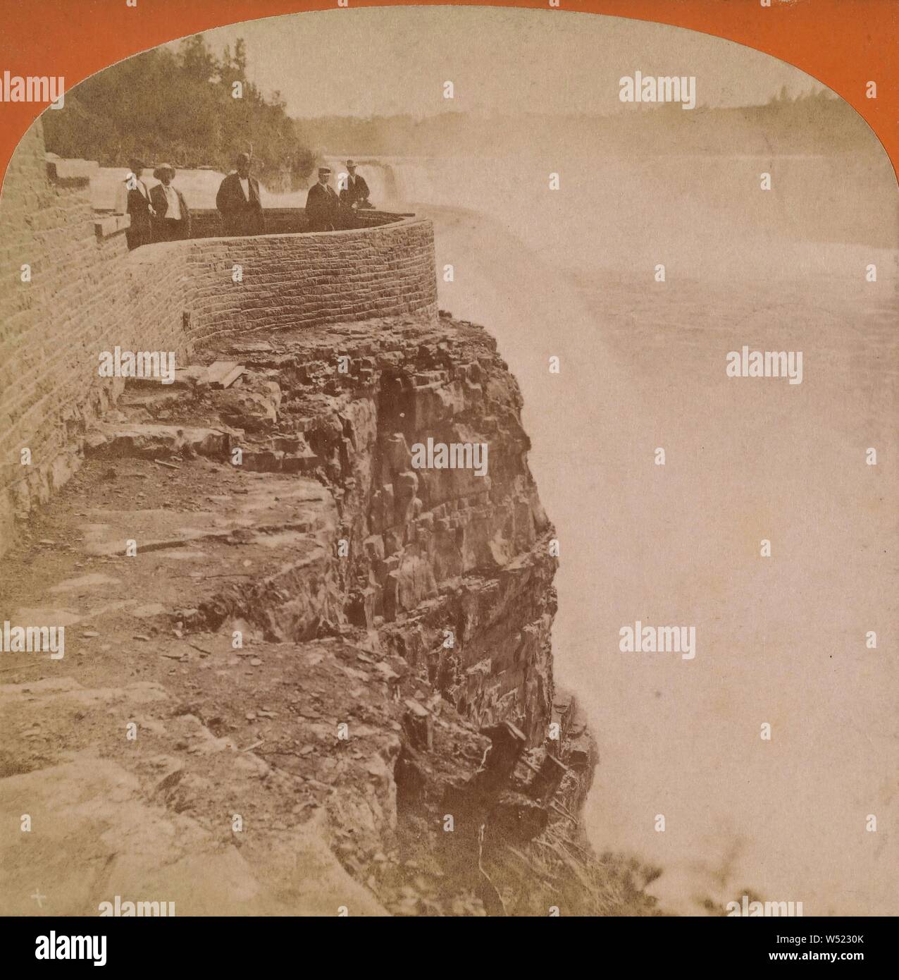 Prospect Point im neuen Park - Niagara, George Barker (American, 1844 - 1894), um 1875, Eiweiß silber Drucken Stockfoto